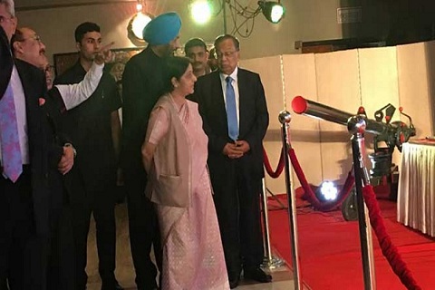 ভারতীয় অর্থায়নের ১৫ প্রকল্প উদ্বোধন করলেন সুষমা